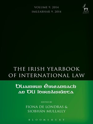 cover image of The Irish Yearbook of International Law, Volume 9, 2014